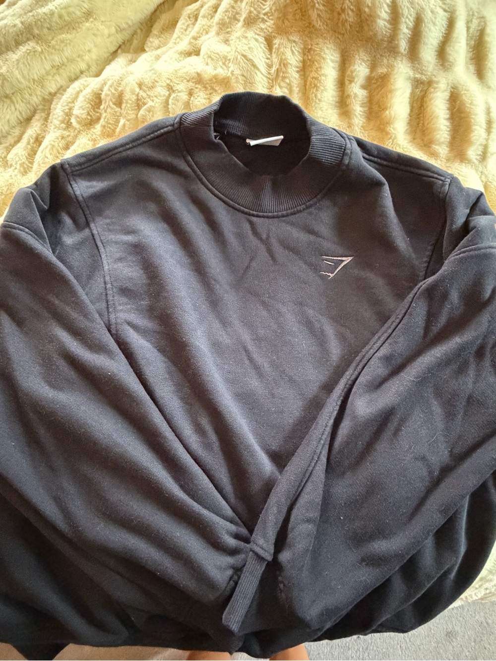 Black Gymshark Crewneck Women’s Sweater - Classic Pullover